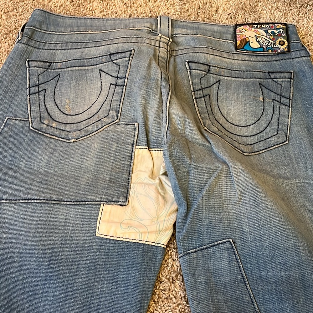True religion patchwork jeans 30 - image 8